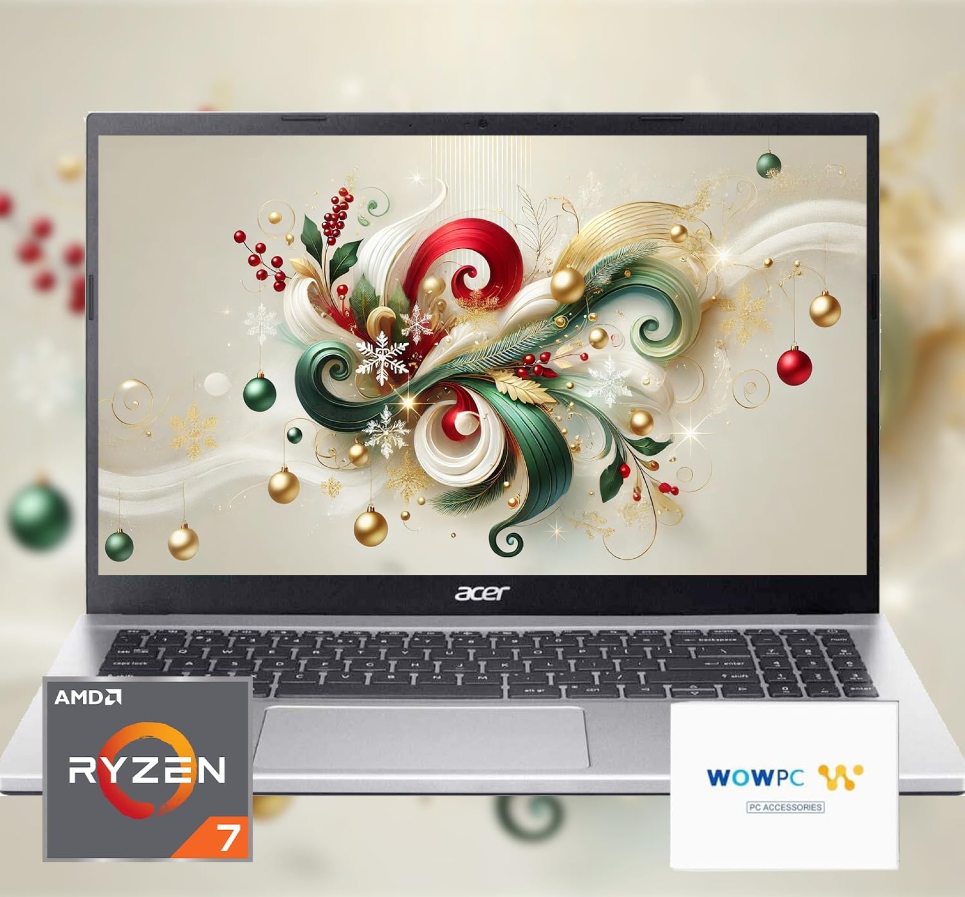 acer Aspire Premium Laptop | AMD Ryzen 7 5700U (Beats i7-1250U) CPU | 32GB RAM | 2TB SSD | 15.6″ FHD Display | Fast Wi-Fi 6 | Sleek Design | Ethernet Port | AI Noise Removal | Windows 11 | WOWPC acer Aspire Premium Laptop | AMD Ryzen 7 5700U (Beats i7-1250U) CPU | 32GB RAM | 2TB SSD | 15.6″ FHD Display | Fast Wi-Fi 6 | Sleek Design | Ethernet Port | AI Noise Removal | Windows 11 | WOWPC