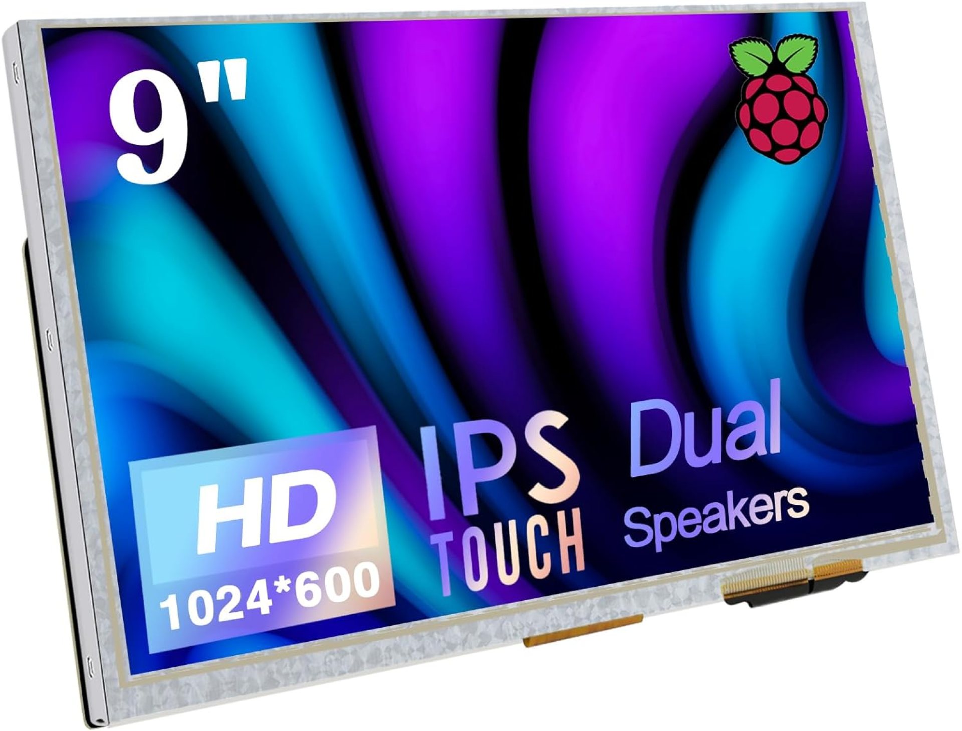 9 Inch Touch Screen Monitor with 1024×600 IPS Screen Mini Monitor for Raspberry Pi Laptop PC (Sliver 9 Inch Touch Screen Monitor with 1024×600 IPS Screen Mini Monitor for Raspberry Pi Laptop PC (Sliver
