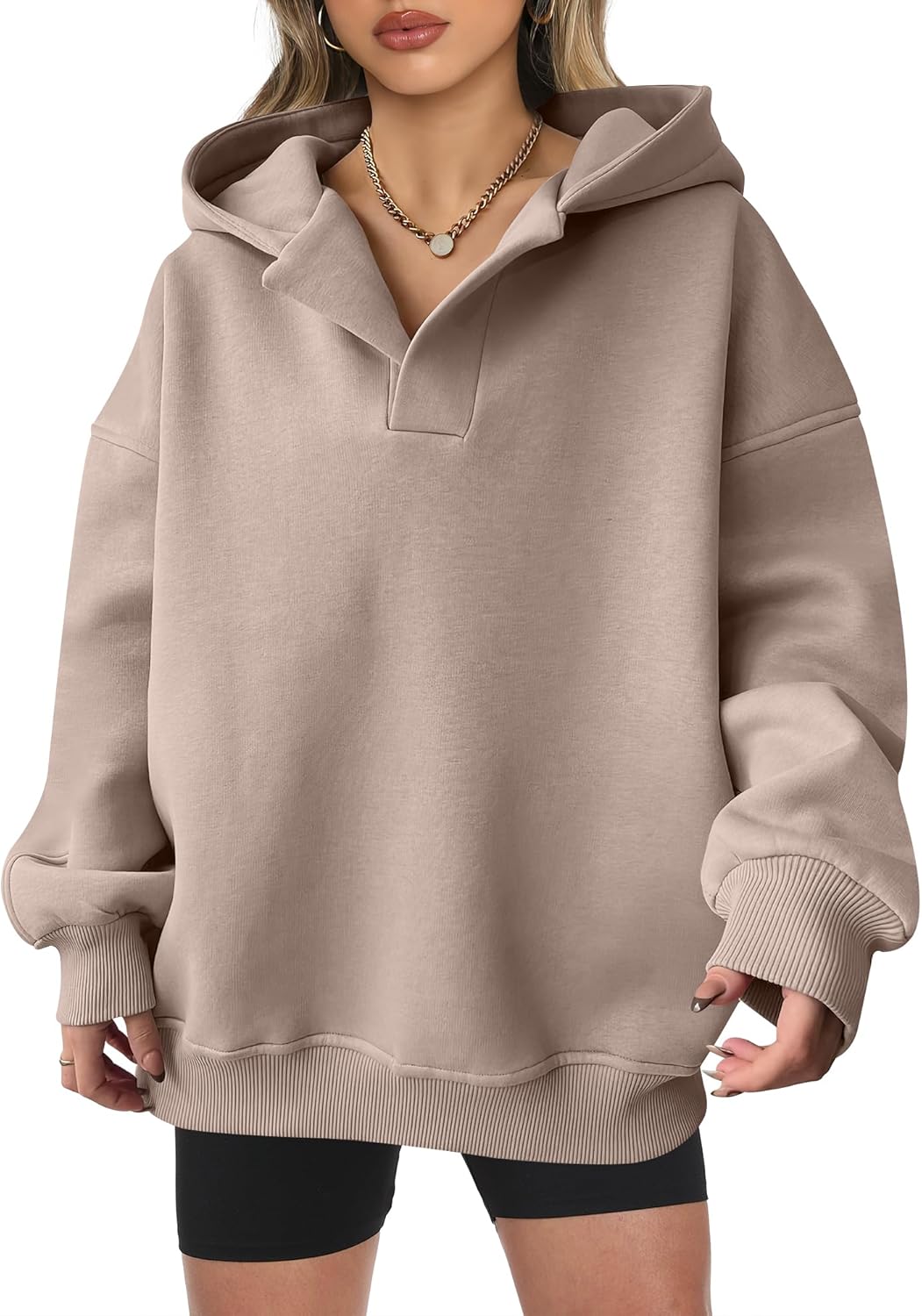 ANRABESS Womens Oversized Hoodies V Neck Sweatshirts Long Sleeve Pullover Casual Fall Teen Girls Preppy Clothes 2025 Trendy ANRABESS Womens Oversized Hoodies V Neck Sweatshirts Long Sleeve Pullover Casual Fall Teen Girls Preppy Clothes 2025 Trendy
