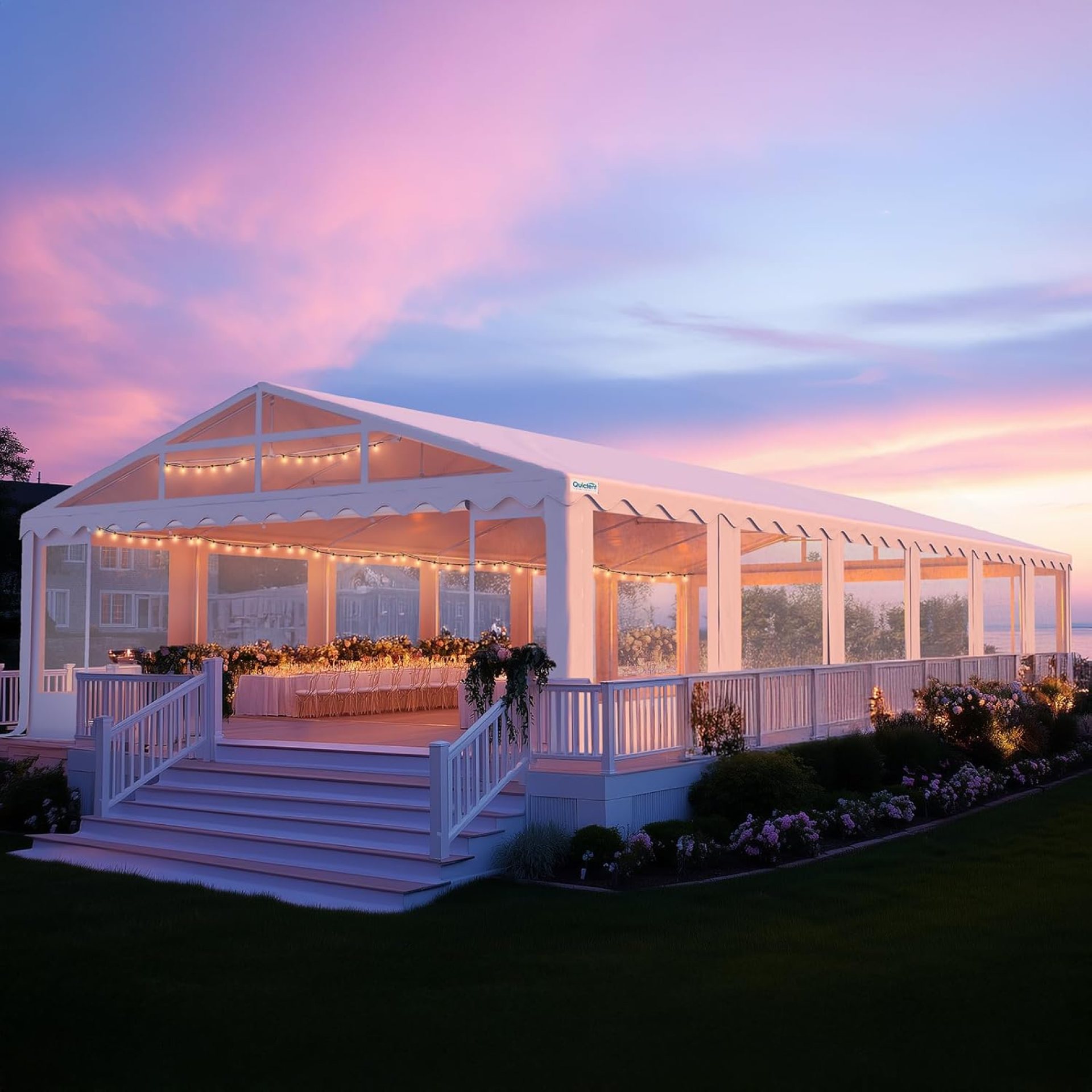 Quictent 20×40 Heavy Duty Waterproof Party Tent – Upgraded Galvanized Steel Frame, Removable Transparent Sidewalls for Outdoor Weddings, Commercial Events & Backyard Gatherings Quictent 20×40 Heavy Duty Waterproof Party Tent – Upgraded Galvanized Steel Frame, Removable Transparent Sidewalls for Outdoor Weddings, Commercial Events & Backyard Gatherings
