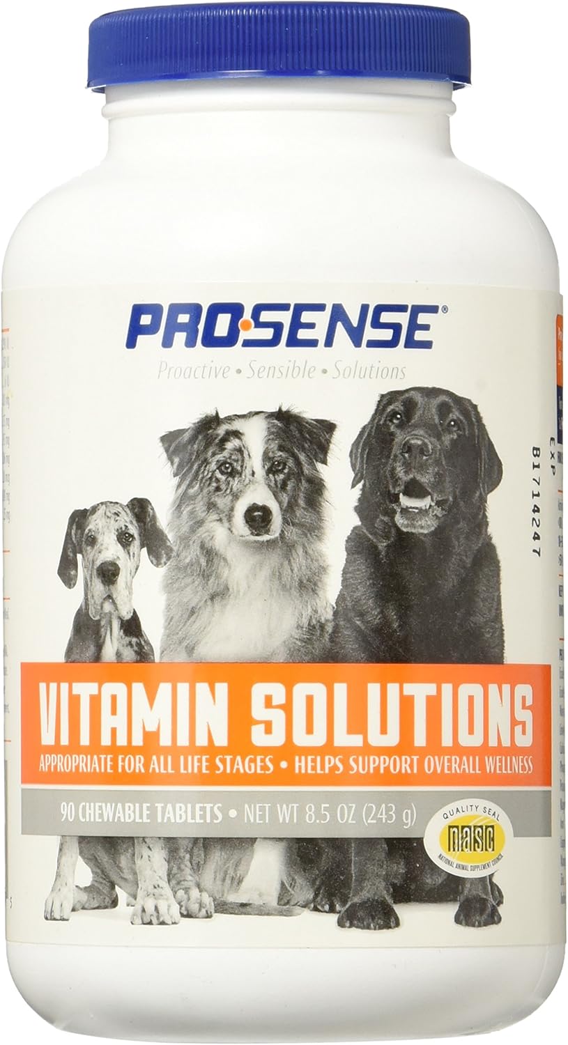ProSense Vitamin Solutions 90 Count, Chewable Tablets for Dogs, Helps Support Overall Wellness (P-87039) ProSense Vitamin Solutions 90 Count, Chewable Tablets for Dogs, Helps Support Overall Wellness (P-87039)