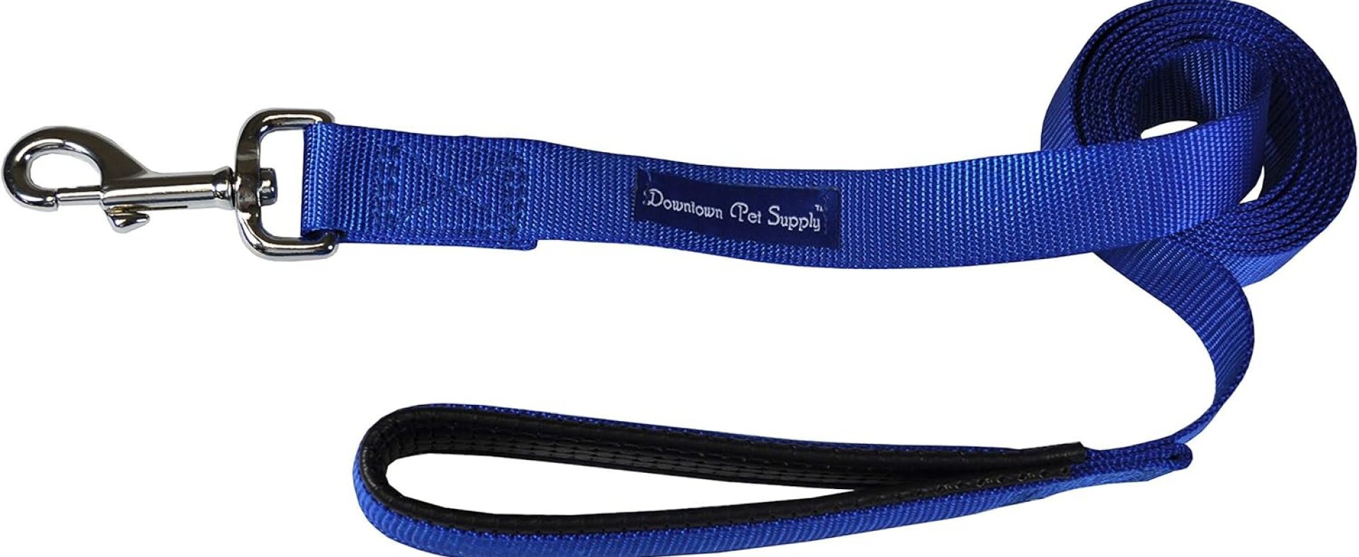 Downtown Pet Supply 4ft Heavy-Duty Dog Leash – Padded Comfort Handle & Stainless Steel Fastener – Durable Training Leash – 0.75in Wide – Blue Downtown Pet Supply 4ft Heavy-Duty Dog Leash – Padded Comfort Handle & Stainless Steel Fastener – Durable Training Leash – 0.75in Wide – Blue
