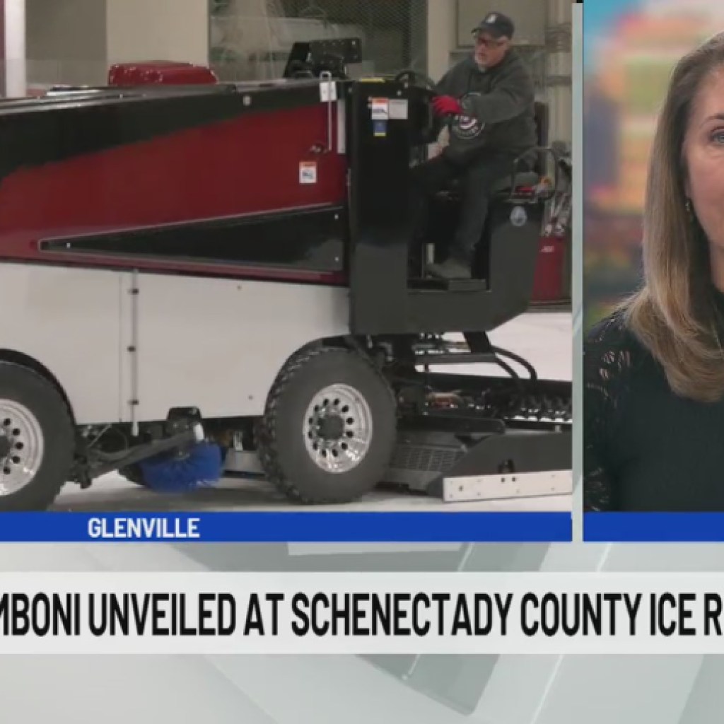 Electric Zamboni unveiled at Schenectady County ice rink Electric Zamboni unveiled at Schenectady County ice rink