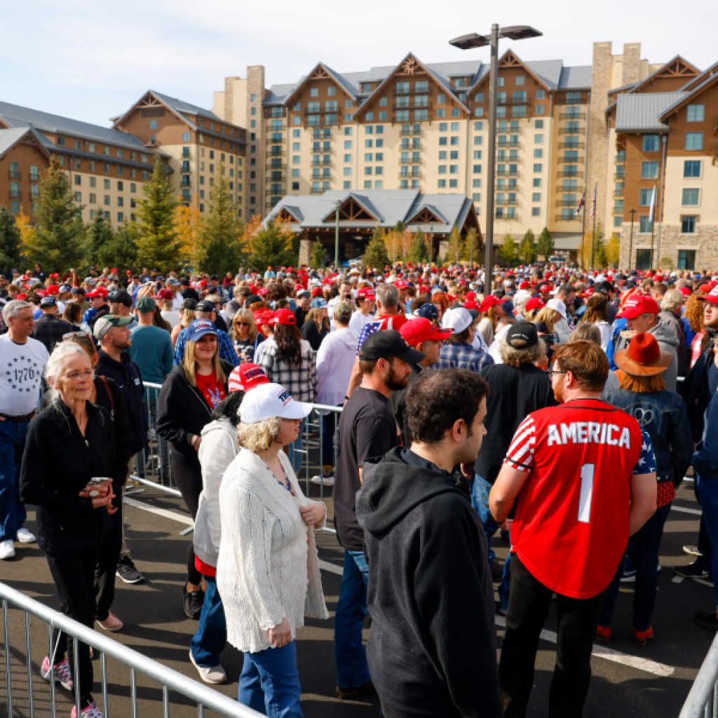 Former President Donald Trump campaigns at Gaylord Resort in Aurora Former President Donald Trump campaigns at Gaylord Resort in Aurora