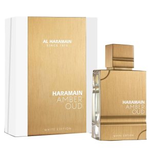 Al Haramain Amber Oud White Edition – Arabian Unisex Amber Long Lasting Perfume for Men and Women – 2 oz