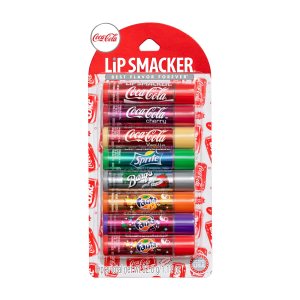 Lip Smacker Coca-Cola Flavored Balm, 8 Count, Flavors Coke, Cherry Vanilla Sprite, Root Beer, Orange Fanta, Grape Strawberry Fanta
