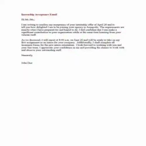 How to Accept an Internship Offer Over Email How to Accept an Internship Offer Over Email