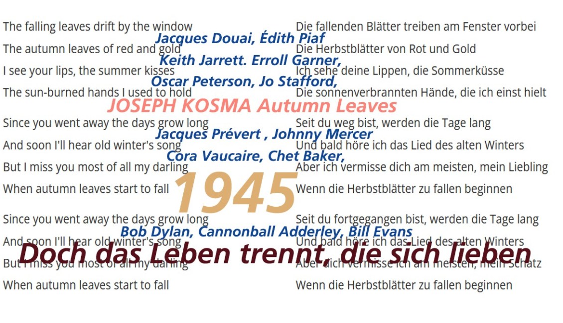 Joseph Kosma Autumn Leaves Joseph Kosma Autumn Leaves