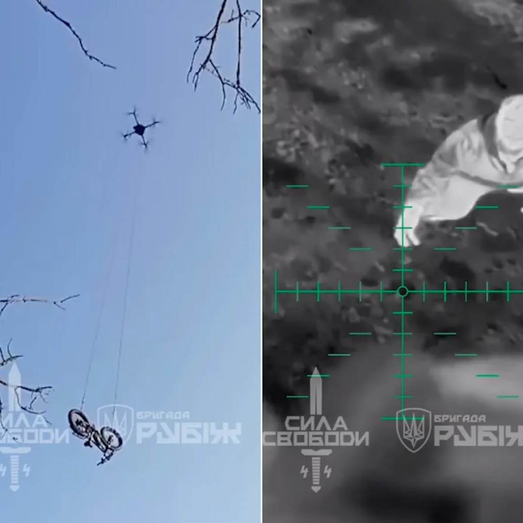Drones had been simply used to drop a automobile on the battlefield for a stranded soldier, Ukrainian brigade says Drones had been simply used to drop a automobile on the battlefield for a stranded soldier, Ukrainian brigade says
