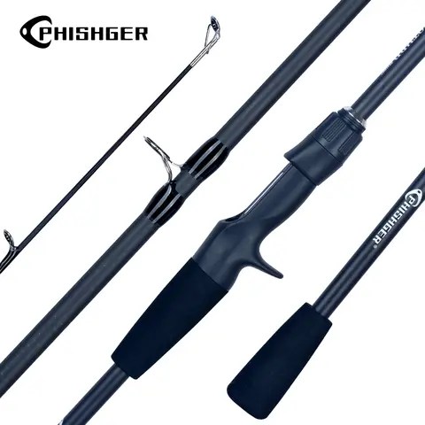 PHISHGER 스피닝 베이트 캐스팅 여행용 탄소 미니 용품 낚싯대 주조 무게 5-30g M 빠른 초경량 루어 송어 극