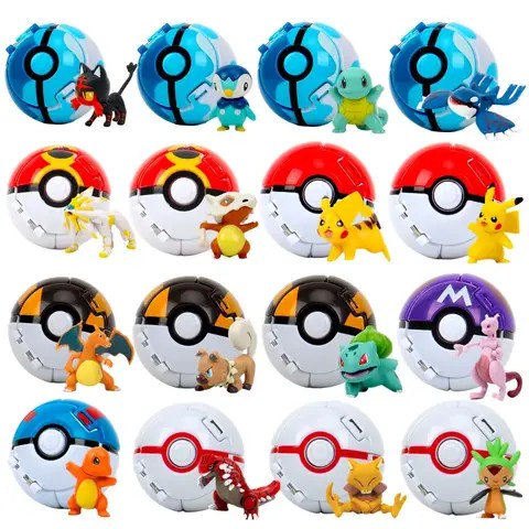 포켓몬 엘프 공 Pokeball 애니메이션 피규어 만화 피카추 Charizard Piplup Kyogre 포켓 몬스터 애완 동물 애니메이션 액션 모델 장난감 선물