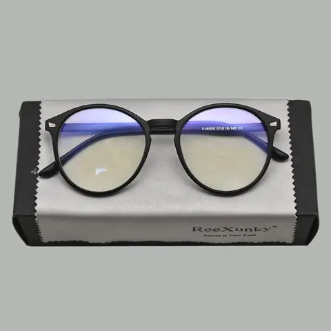 Photochromic 안티 블루 레이 컴퓨터 안경 여성 빈티지 라운드 프레임 게임 안경 남성 안티 눈의 피로 빛 차단 안경