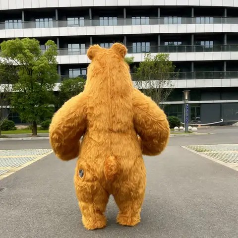 브라운 베어 풍선 양복 2m/2.6m/3m 거대한 마스코트 성능 소품 역할 마스코트 풍선 양복 재생