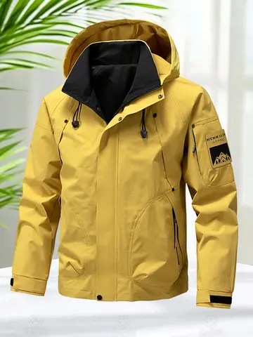 방수 자켓 남자 야외 Softshell 지퍼 업 후드 자켓 윈드 브레이커 하이킹 캠핑 코트 경량 봄 가을 코트