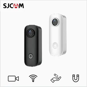 SJCAM C100 플러스 액션 카메라, 4K 30M 방수 2.4G 와이파이 액션 스포츠 액션 캠, EIS 자전거 스포츠 DV 카메라 헬멧 오토바이 