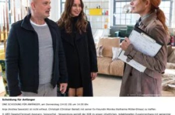 20.15  Uhr im Ersten (ARD): “Scheidung für Anfänger” mit Andrea Sawatzki und Christian Berkel 20.15  Uhr im Ersten (ARD): “Scheidung für Anfänger” mit Andrea Sawatzki und Christian Berkel