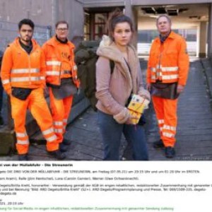“Die Streunerin – Die Drei von der Müllabfuhr”: ARD, 20.15 Uhr “Die Streunerin – Die Drei von der Müllabfuhr”: ARD, 20.15 Uhr