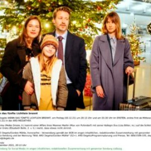 DasErste, 20.15 Uhr: “Wenn das fünfte Lichtlein brennt” DasErste, 20.15 Uhr: “Wenn das fünfte Lichtlein brennt”