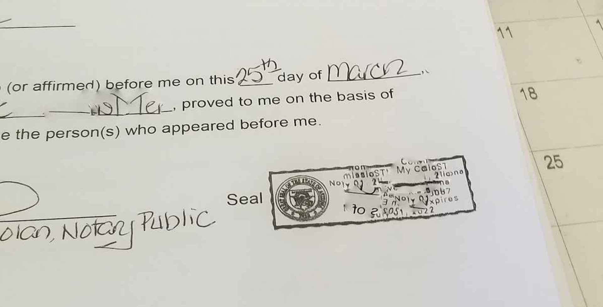 Where to Stamp Notary Seal on Document Where to Stamp Notary Seal on Document