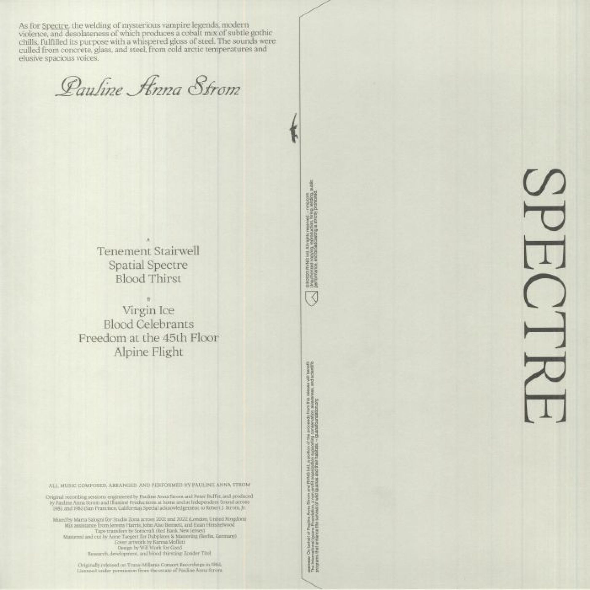 How Many Original Spectre Albums Did Pauline Anna Strom Create? How Many Original Spectre Albums Did Pauline Anna Strom Create?