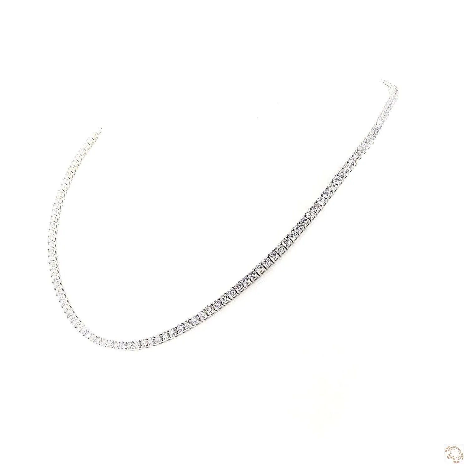 10 CTW Diamond Tennis Necklace | Vow + Vine