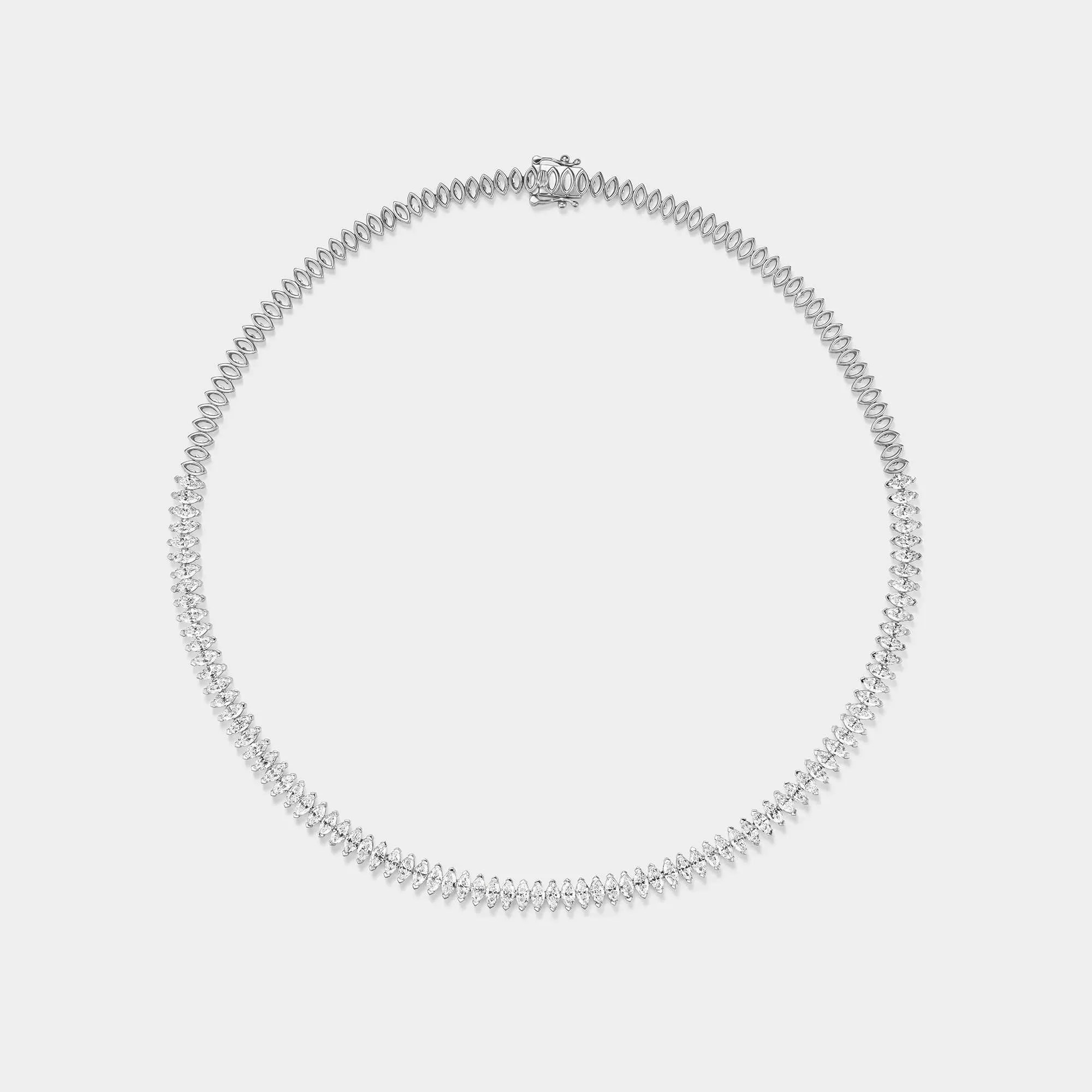 Marquise Diamond Tennis Necklace | Vow + Vine