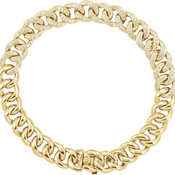 Accented Curb Bracelet – 3/4 CTW Diamond | Vow + Vine Accented Curb Bracelet – 3/4 CTW Diamond | Vow + Vine
