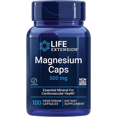 라이프익스텐션 마그네슘 산화마그네슘 Magnesium 500mg, 100정, 6개