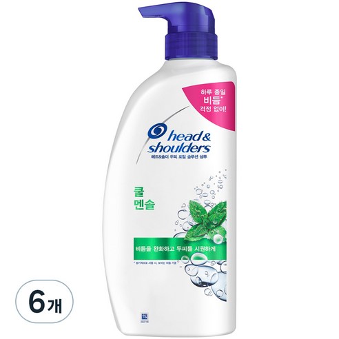 헤드앤숄더 쿨 멘솔 샴푸, 1.2L, 42개