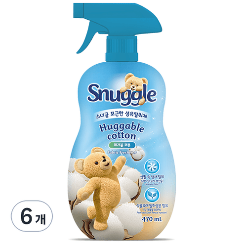 스너글 포근한 섬유 탈취제, 150ml, 5ea