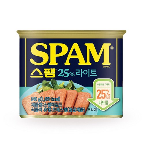 스팸 25%라이트 340g 24캔, 24개