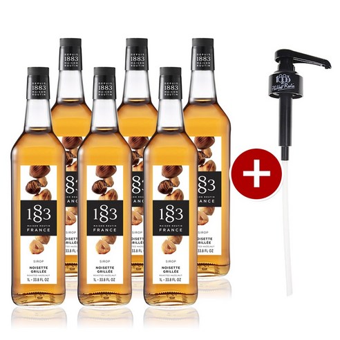 1883 헤이즐넛 시럽 1000ml + 1883시럽펌프, 1L, 1개