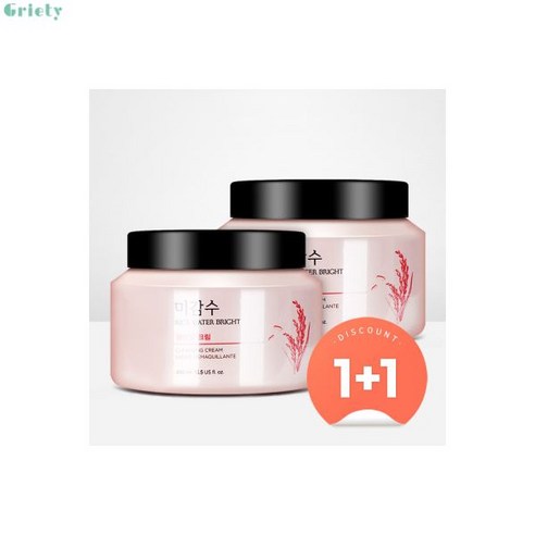 더페이스샵 (1+1) 미감수 브라이트 클렌징 크림 400ml (대용량), (1+1) 미감수 브라이트 클렌징 크림 400ml (대, 2개