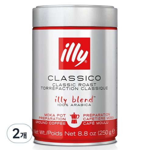 일리 클라시코 모카 분쇄 커피, 모카포트, 250g, 1개