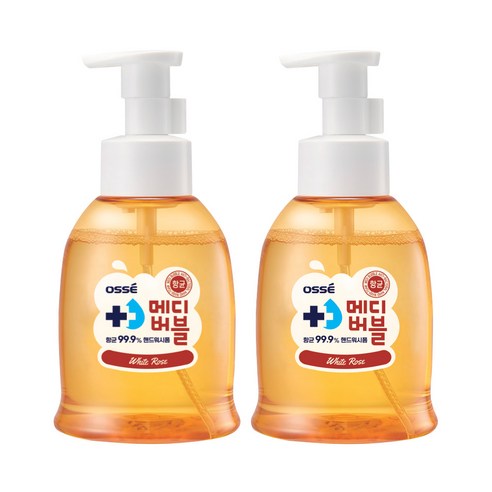 오쎄 메디버블 항균 핸드워시 로즈향 2개 (거품형/500ml), 0.5l