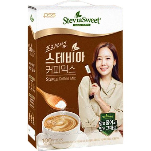 펄세스 프리미엄 스테비아 커피믹스 골드 에디션 대용량, 9.5g, 100개입, 1개