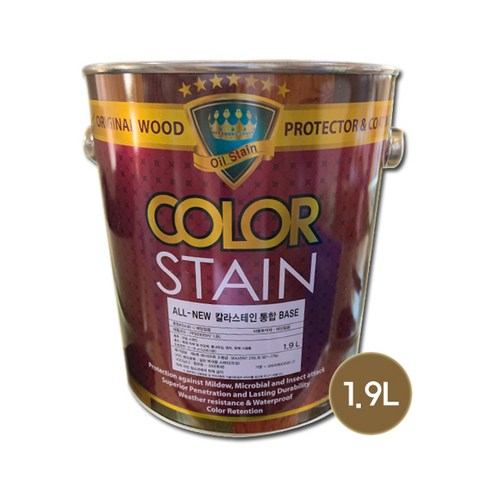 노루페인트 올뉴 칼라스테인 페인트 3.5L, 1개, 월넛