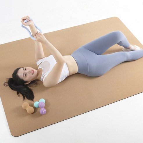 코르크 요가매트 초대형 자이언트매트 122cm 와이드 운동매트, 단품