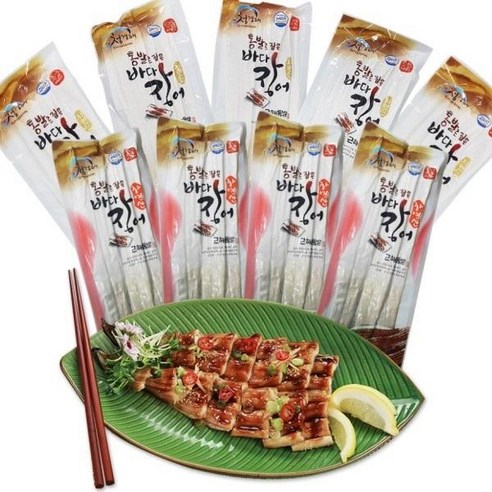 청경해 근해통발수협바다장어260g(5마리)10팩+소스50g10봉(매5순5), 1