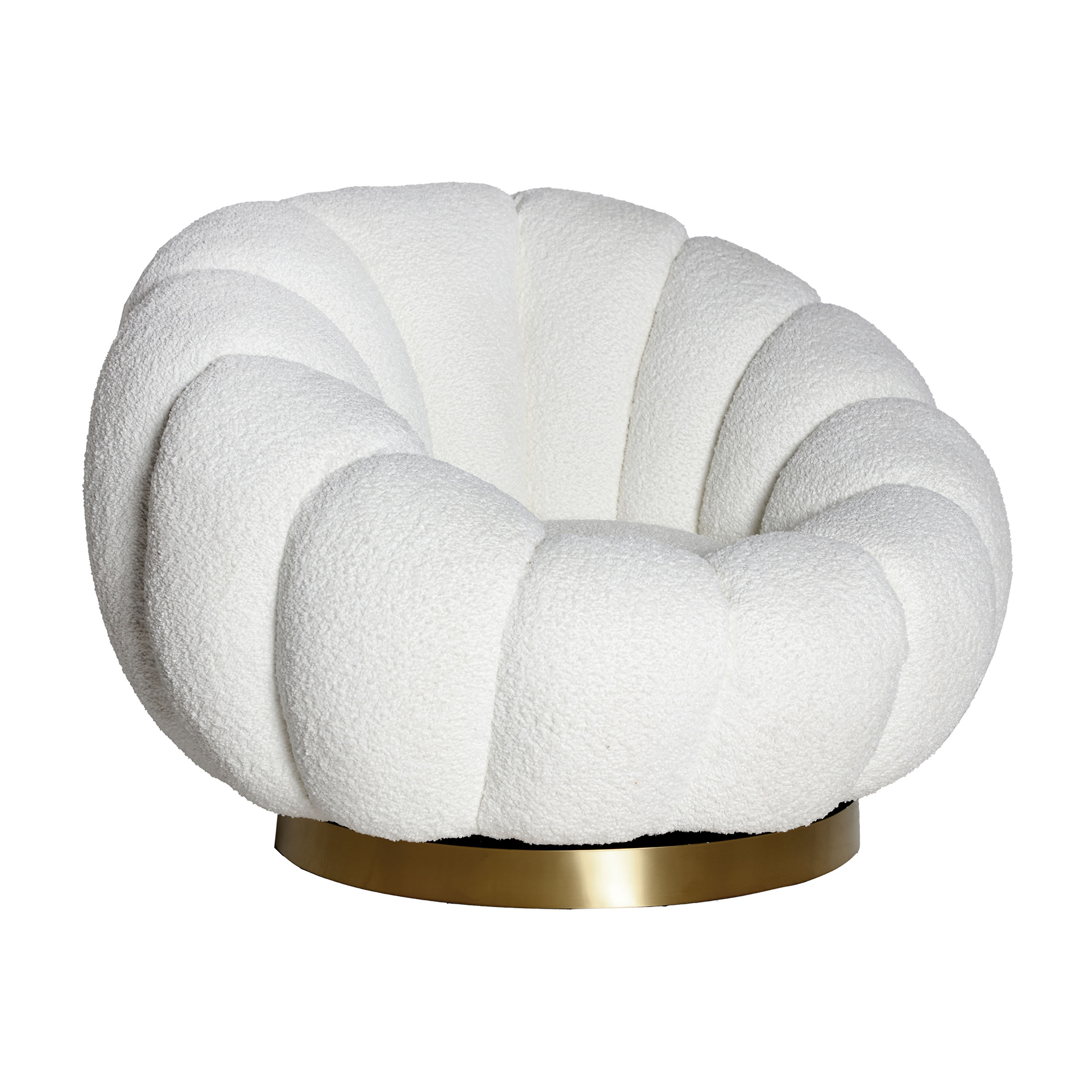 SILLÓN GIRATORIO BOUCLÉ CREST