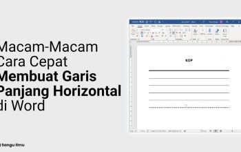 Panduan Membuat Kop Surat di Microsoft Word Panduan Membuat Kop Surat di Microsoft Word