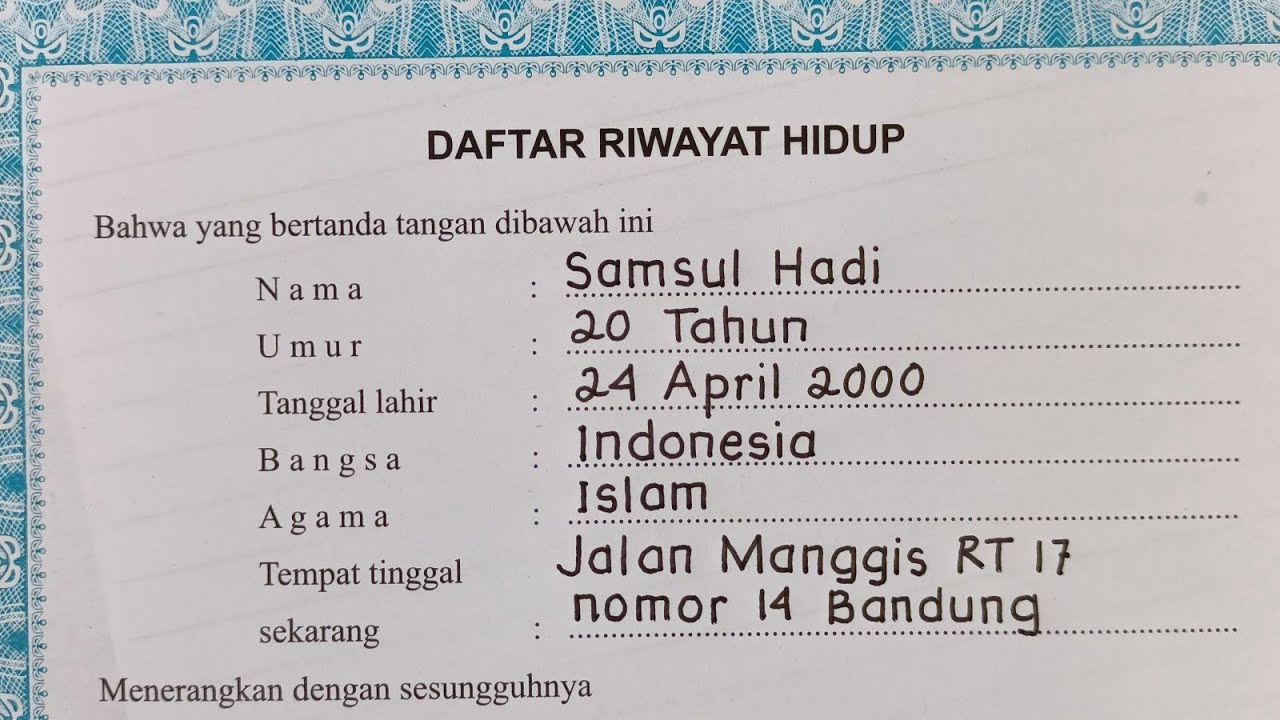 Mengukir Jejak Profesional: Panduan Lengkap Mengisi Daftar Riwayat Hidup (CV) yang Memikat Mengukir Jejak Profesional: Panduan Lengkap Mengisi Daftar Riwayat Hidup (CV) yang Memikat