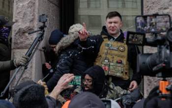 Right-Wing Activist Jake Lang Chased Away From Minneapolis Protest Right-Wing Activist Jake Lang Chased Away From Minneapolis Protest