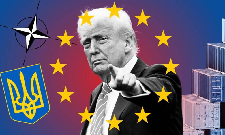 Europe confronts Trump’s triple threat on Ukraine, Nato and trade Europe confronts Trump’s triple threat on Ukraine, Nato and trade