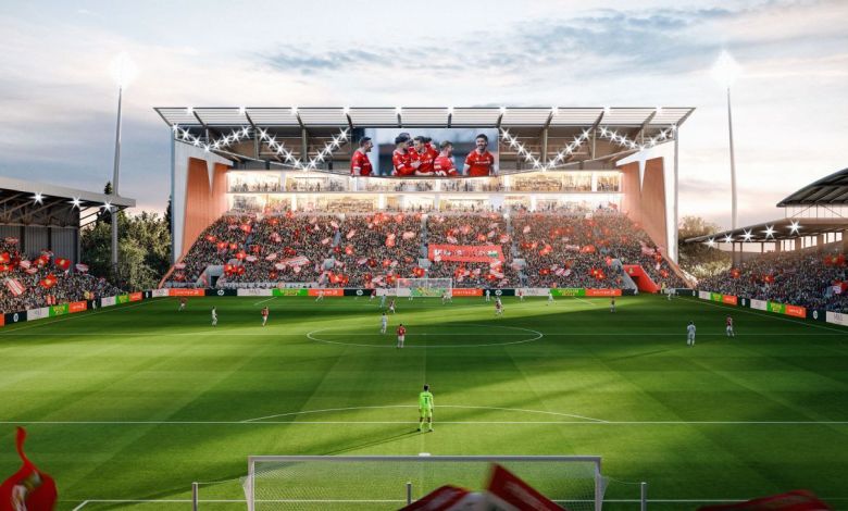 Wrexham unveil plans to build new 5.5k-seater Kop stand Wrexham unveil plans to build new 5.5k-seater Kop stand