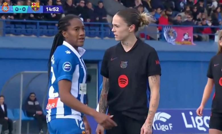 Barcelona’s Mapi Leon denies inappropriately touching rival and asking her ‘do you have a d—?’ Barcelona’s Mapi Leon denies inappropriately touching rival and asking her ‘do you have a d—?’