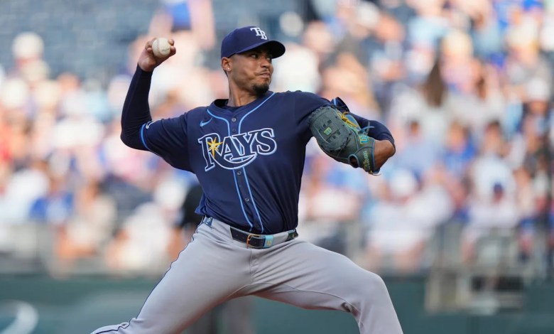 Jansen has HR and 3 RBIs, Bradley pitches 6 2/3 scoreless innings as the Rays beat Royals 5-1 Jansen has HR and 3 RBIs, Bradley pitches 6 2/3 scoreless innings as the Rays beat Royals 5-1