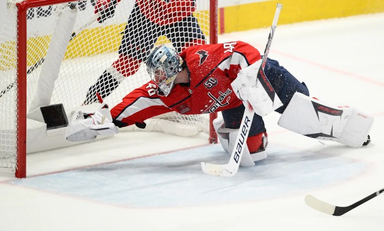 Logan Thompson’s superb goaltending puts the Capitals up 2-0 on the Canadiens in the series Logan Thompson’s superb goaltending puts the Capitals up 2-0 on the Canadiens in the series