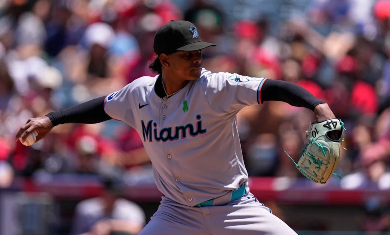 Edward Cabrera strikes out 10 as Marlins blank Angels 3-0 Edward Cabrera strikes out 10 as Marlins blank Angels 3-0