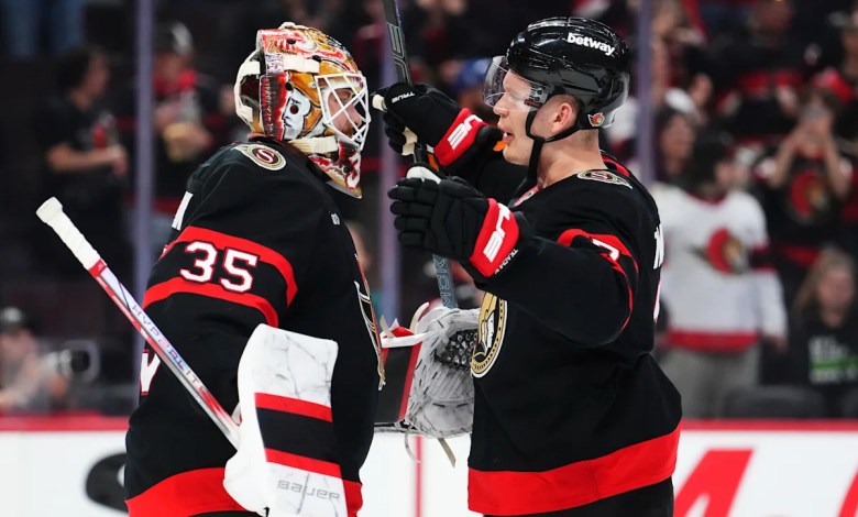 Senators star Brady Tkachuk says he’ll be ready for playoff opener against Maple Leafs Senators star Brady Tkachuk says he’ll be ready for playoff opener against Maple Leafs